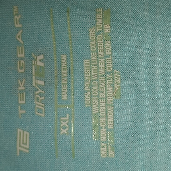 Tek Gear Mint Green Dry Tek Top - Picture 10 of 10